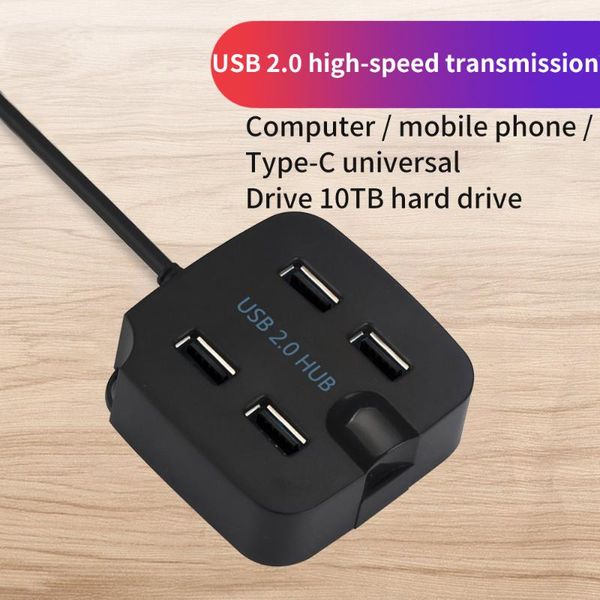 

hubs 5gbps high speed mini 4 ports usb3.0 usb 2.0 hub splitter for desklapwith stand holder phone tablet pc