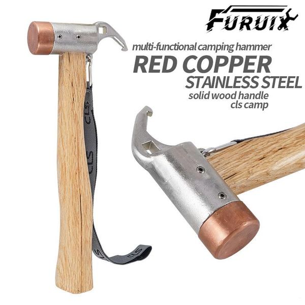 

camping hammer, outdoor stainless steel tent awning nail hammer nails light and durable multi-purpose professional hand tool sets