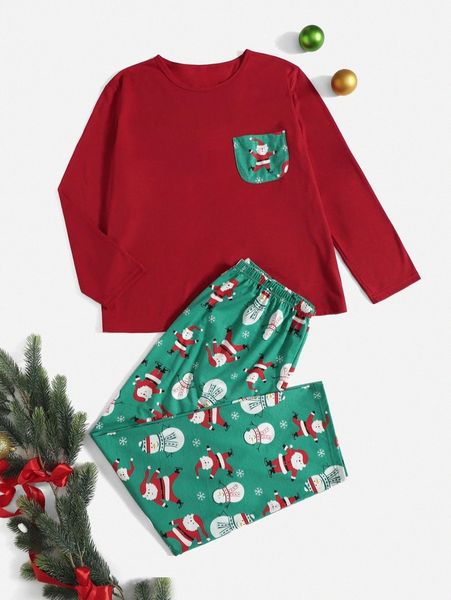 

plus christmas print pajama set f9ed#, Black;white