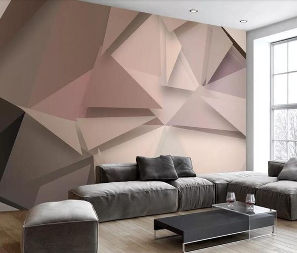 

wallpapers 3d abstrat geometric mural wall paper for living room painting hand painted custom po contact