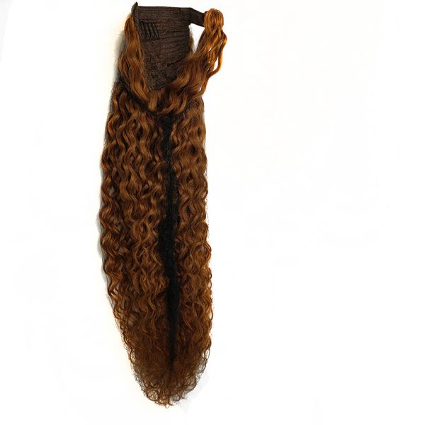 

curly ponytail hairpiece european human hair extensions, Black