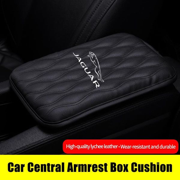 Auto Organizer Armlehne Box Pad Matte Kissen Leahter Für XF XJ F Typ E-typ Tempo Epace TypeX Typen XKR XJS XJL XFL XEL Zubehör336Y