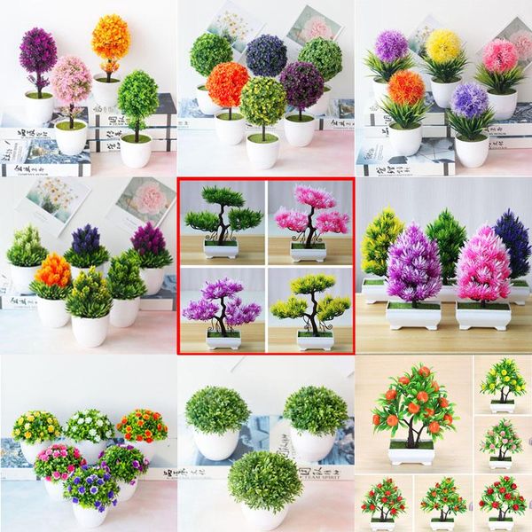 

decorative flowers & wreaths bonsai grass artificial potted plants small tree home decorations accessories craft supplies for youth desk gre
