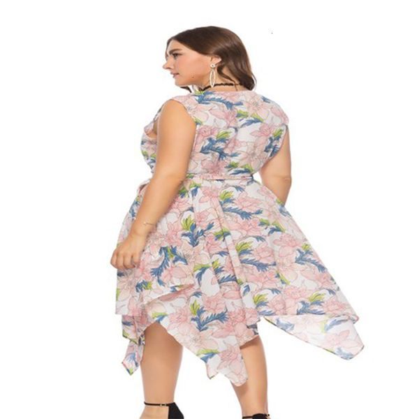 

dresses dress casual summer irregular v-neck print skirt, Black;gray