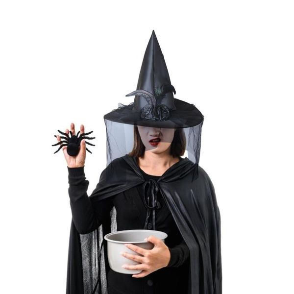 

party hats fashion lace cosplay personality witch hat casual tide christmas present halloween cap costume