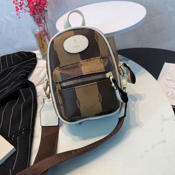 

brand women backpack messenger bag letter print fashion new leather canvas ball backpack casual small bags grils