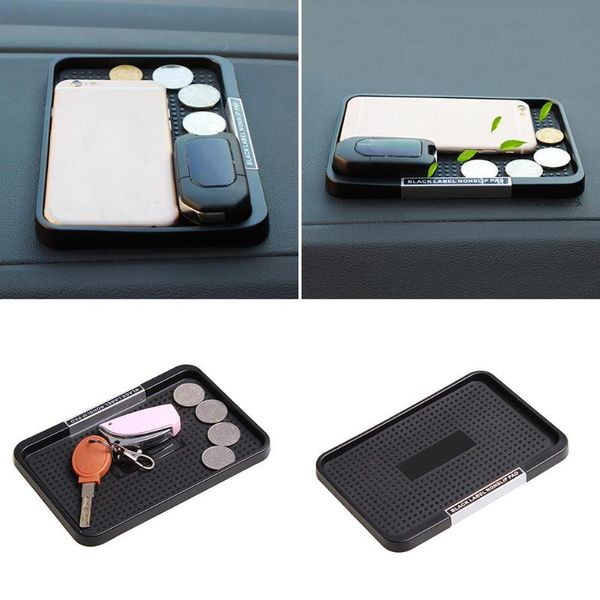 

anti-slip mats interior car rectangle shape sticky pad mat phone key wallet holder