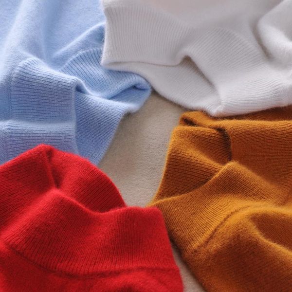 

women's sweaters jchb o-neck sweater fashion autumn winter long-sleeved solid color all-match knitted pullover, White;black