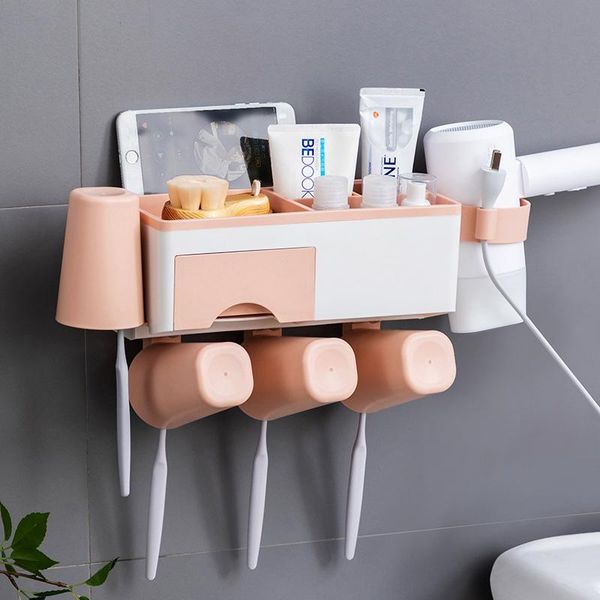 

toothbrush holders guret multifunction holder wall mounted bathroom case waterproof storage box home accessories set