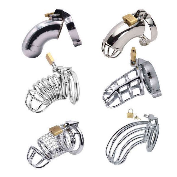 NXY CHASTITY DISPOSITIVO ANINGS Big Metal galo gaiola macho bdsm brinquedos sexuais para homens pênis bloqueio erótica bondage marido fidelidade drop shipping 1210