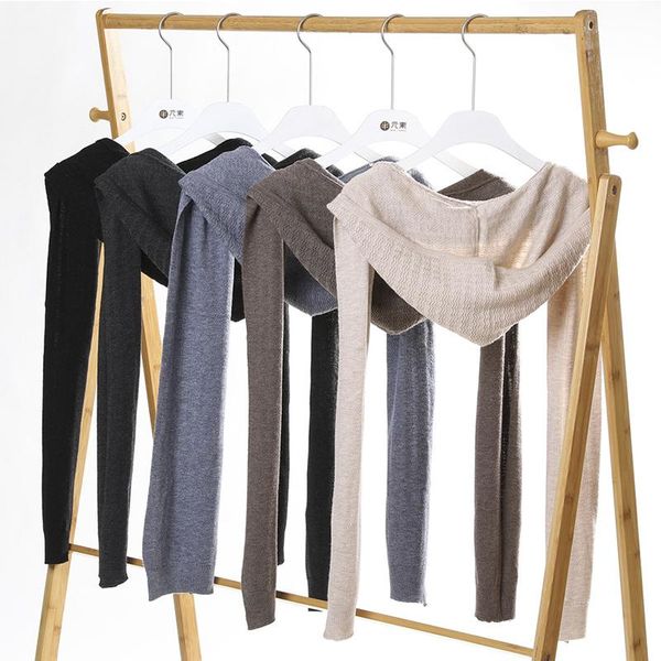 

scarves fashionable hooded scarf dual purpose shawl pure color winter warm soft elegant ear warmer wrap female windproof, Blue;gray