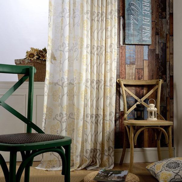 

curtain & drapes factory direct cloth modern simple european curtains for living room bedroom printing window yarn fabric fixed width