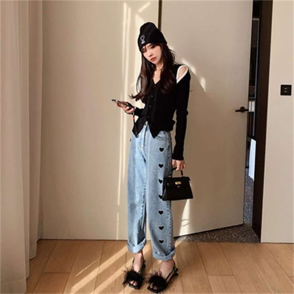 

women's jackets coats net red's spring 2021 v-neck off shoulder machine design knitting cardigan ijqz, Black;brown