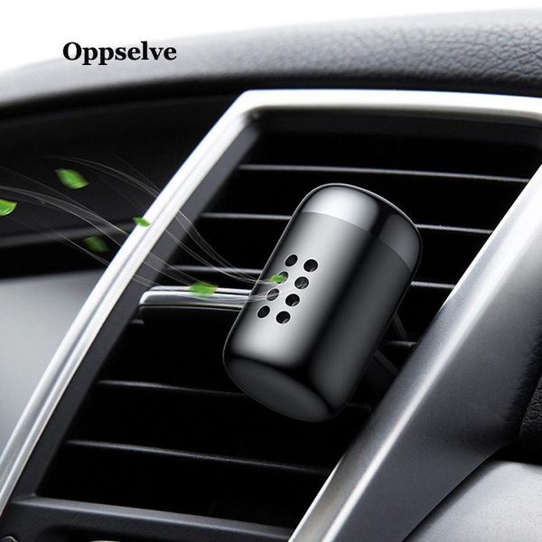 

mini car phone holder air freshener for auto vent condition clip metal diffuser solid perfume cell mounts & holders