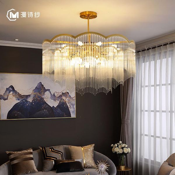 

pendant lamps art deco led postmodern glass iron chandelier lighting lustre suspension luminaire lampen for dinning room