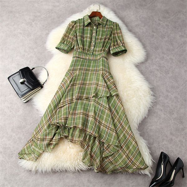 

two piece dress elegant women will see vintage chess designer asymmetric chiffon print dressed in manga short bathrobe midi casual party dre, White