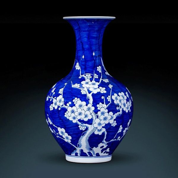 

vases jingdezhen antique vase hand painted blue and white porcelain chinese style living room decoration ceramic