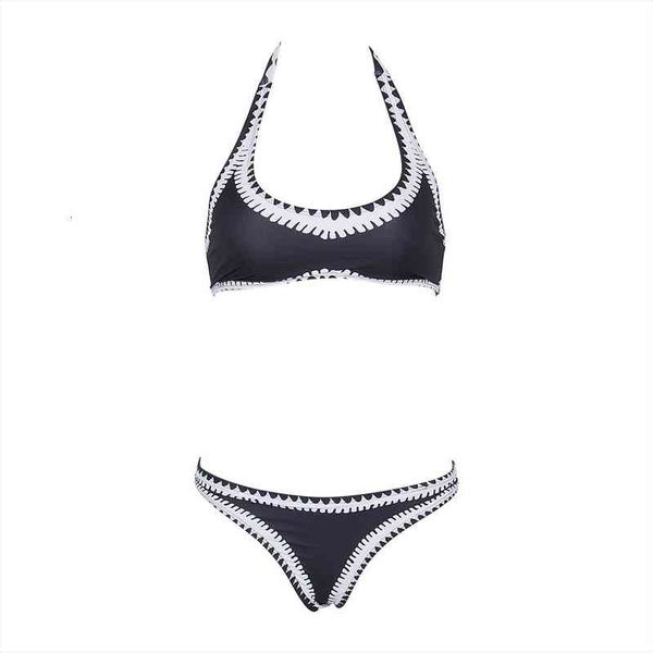 

womens bikinis set swimwear bandage vintage retro push-up padded bra bathing suit beachwear simming clothes women, White;black