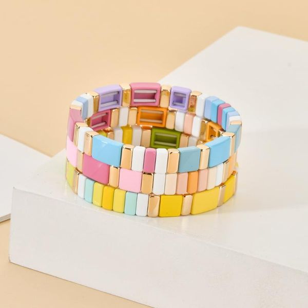 

charm bracelets zmzy diy color enamel tile beaded for women jewelry bracelet jewellery bohemian alloy pulseras, Golden;silver