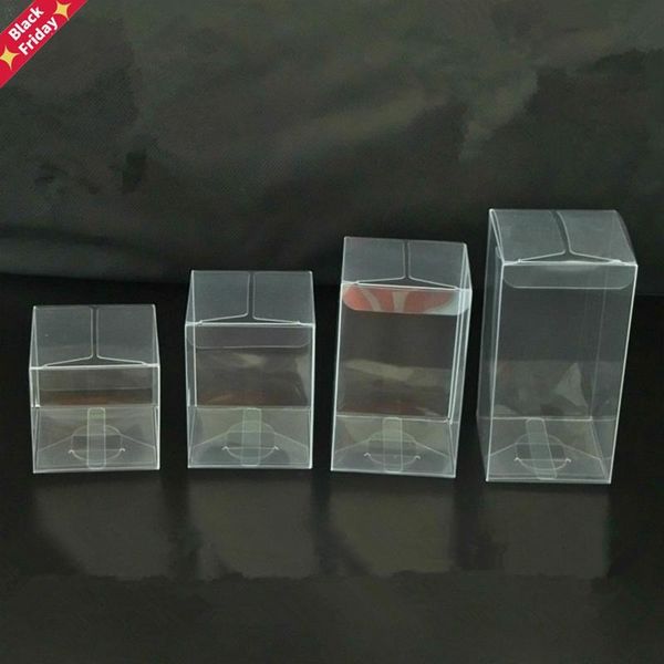 

50pcs pvc clear transparent candy box gifts birthday wedding favor holder chocolate boxes event sweet dragee bags gift wrap