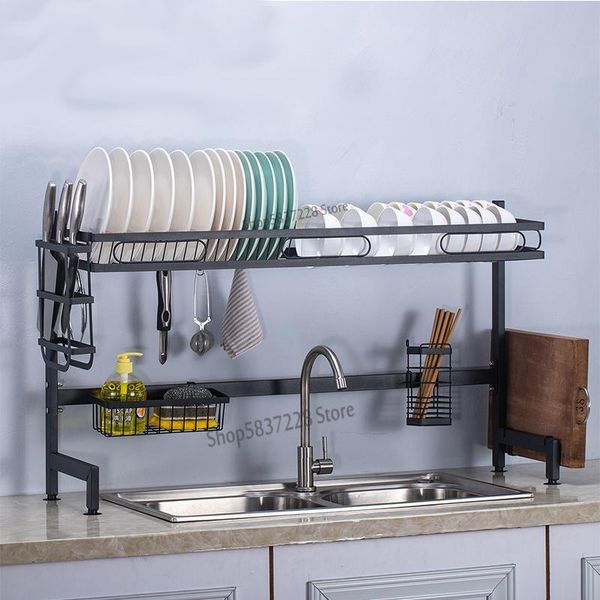 

kitchen storage & organization 304 stainless steel dish rack counterdrain sink