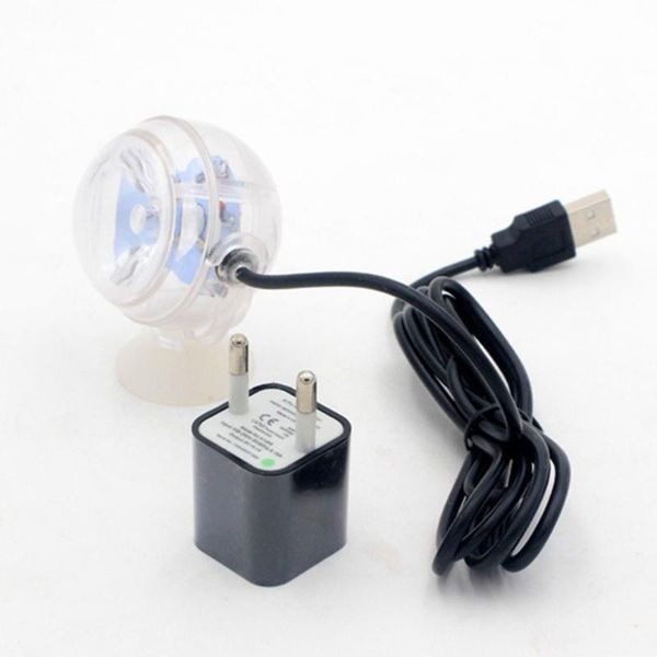 

novelty lighting small size aquarium waterproof led spotlight submersible light convex lens suction cup fish tank decorative lamp indoor