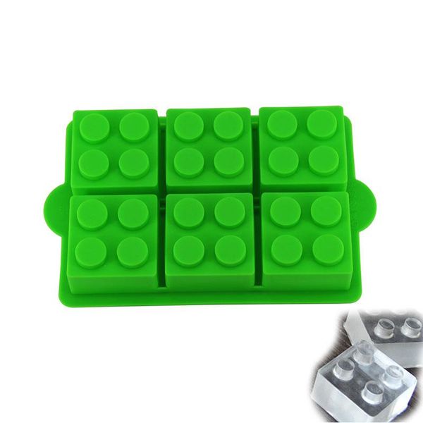 

cake tools silicone ice molds 6 cavities square building blocks for cakes pastry mousse baking homemade ice-cream mould