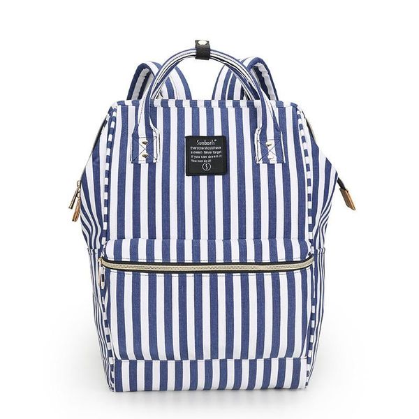 

backpack stylish canvas striped black and white collage style fresh