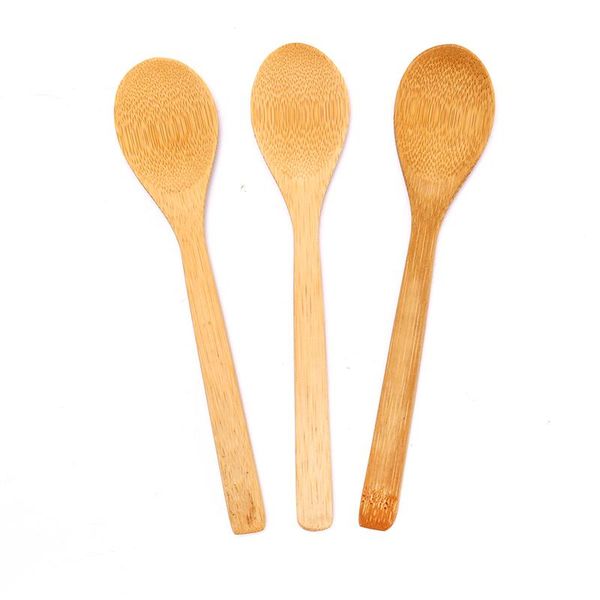 

spoons 1pcs wooden spoon ecofriendly tableware bamboo scoop mini dessert coffee honey tea kitchen accessories