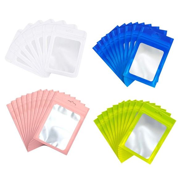 

storage bags 100 pcs resealable food with clear pouch for sealing