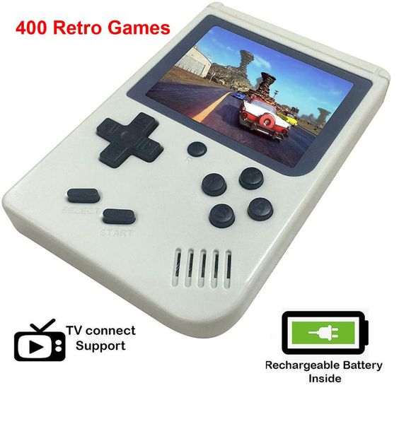 

portable game players console mini gaming 8 bit handheld two gamepad built-in 400 games 3.0 inch retro video player