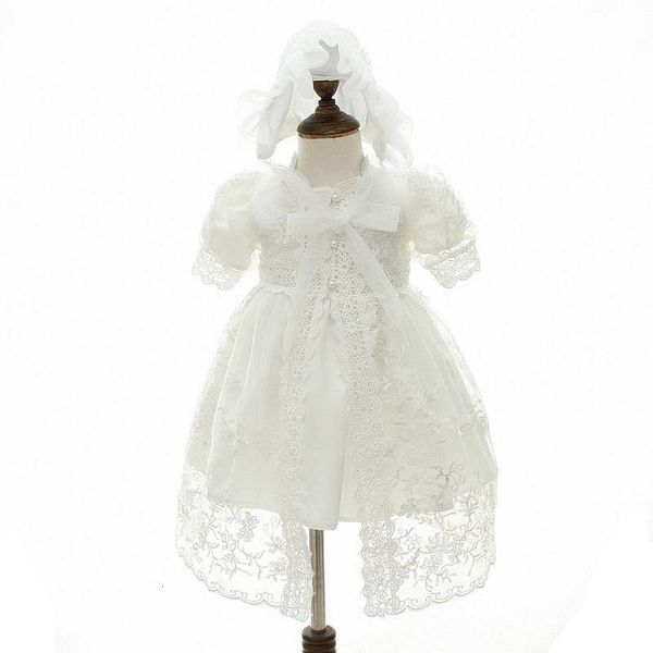 

girl's dresses retail born baby girl christening gown 3pcs sets infant girls princess lace baptism toddler clothing 1785 hb5g, Red;yellow