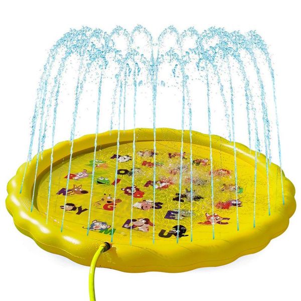

pool & accessories 170cm pvc water spray pad round outdoor garden beach inflatable mat play swimming air mattress game tool