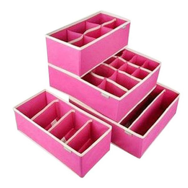 

storage drawers 4pcs underwear boxes household ties socks bra divider drawer lidded closet organizer box