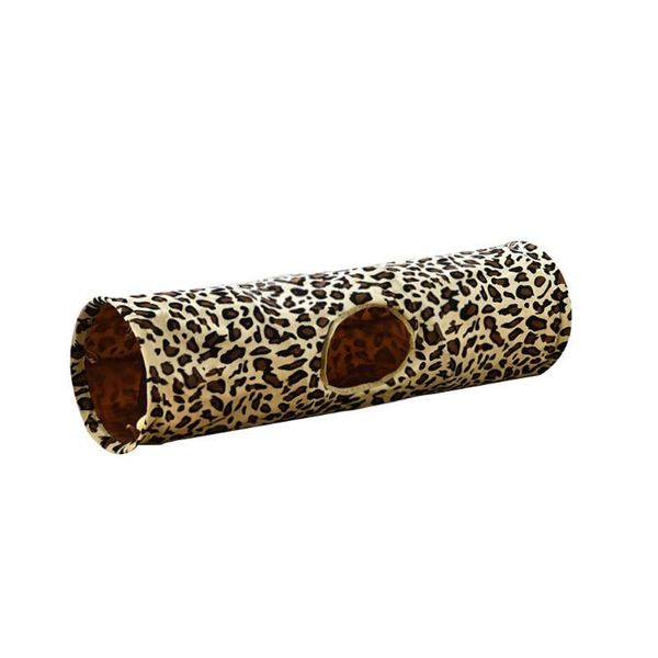 

funny tunnel for pets cat play brown folding holes toys kitten toy in bulk leopard