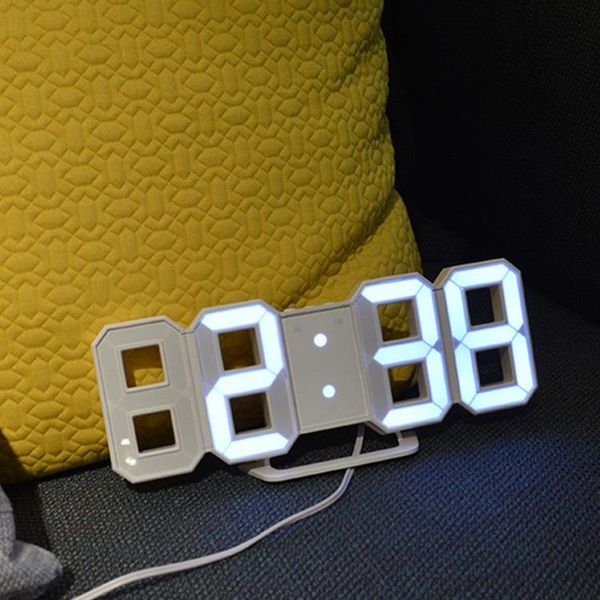 

wall clocks plastic stereo digital clock/luminous deskelectronic clock