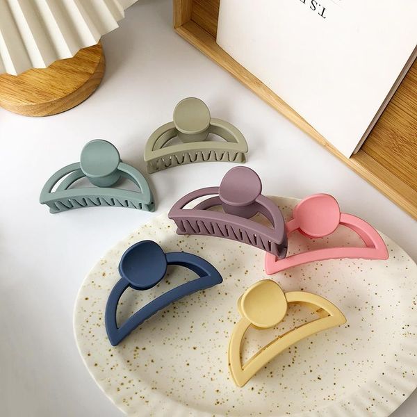 

hair clips & barrettes 2021 geometric big acrylic claw size makeup styling clip for women accessories, Golden;silver