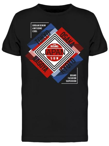

japan sun osaka men's tee -image by shutterstock, White;black