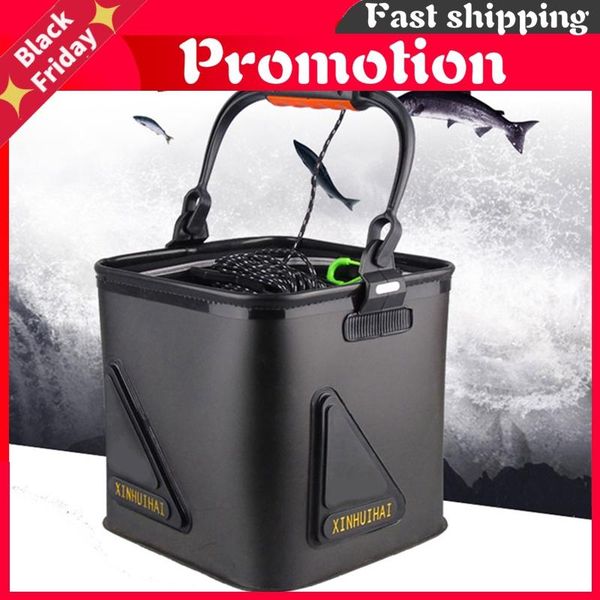 

fishing accessories bucket box folding storage container carrier eva nvironmentally handle for camping outdoor tackle bag