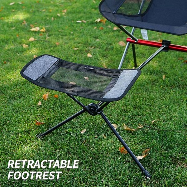 

outdoor folding chair footrest portable fishing barbecue picnic recliner lazy foot drag retractable leg stool camping accessorie accessories