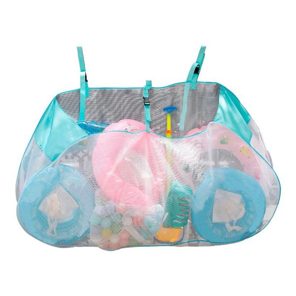 

storage bags large capacity foldable big ball swimming ring mesh bag 2021 arrival sports pool appropriate