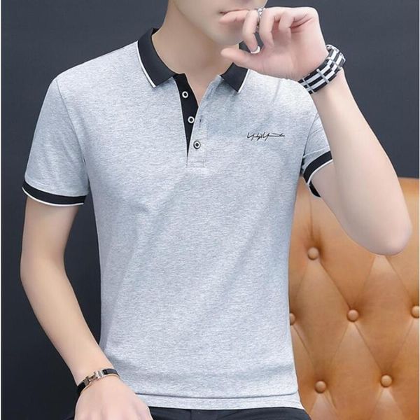 

men's polos men shirt cotton short sleeve brands summer shirts, White;black