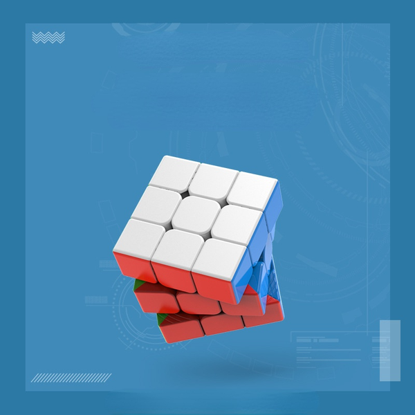 

real-color third-order rubik cube high-end racing children educational development toys