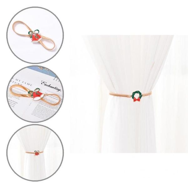 

other home decor lightweight useful merry christmas curtain buckle tieback 3 styles strap stretchy for dorm