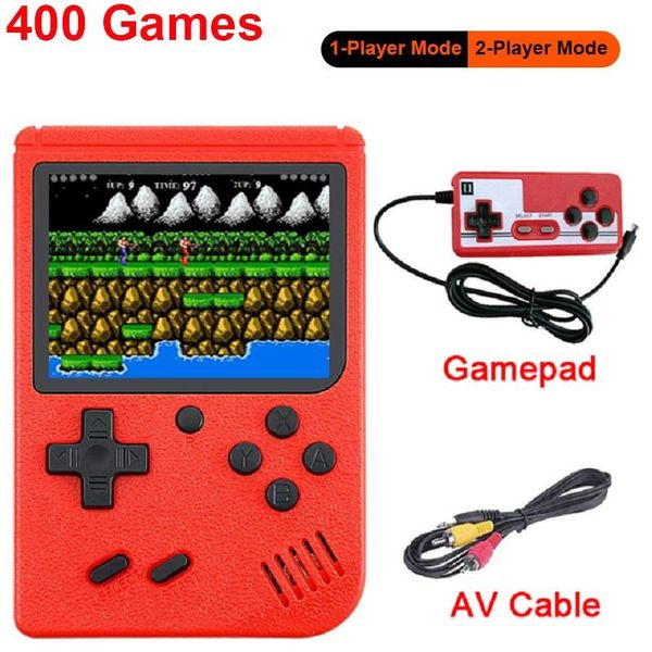 

mini video game consoles built in 400 retro games relax toy leisure time support two roles av output player portable players