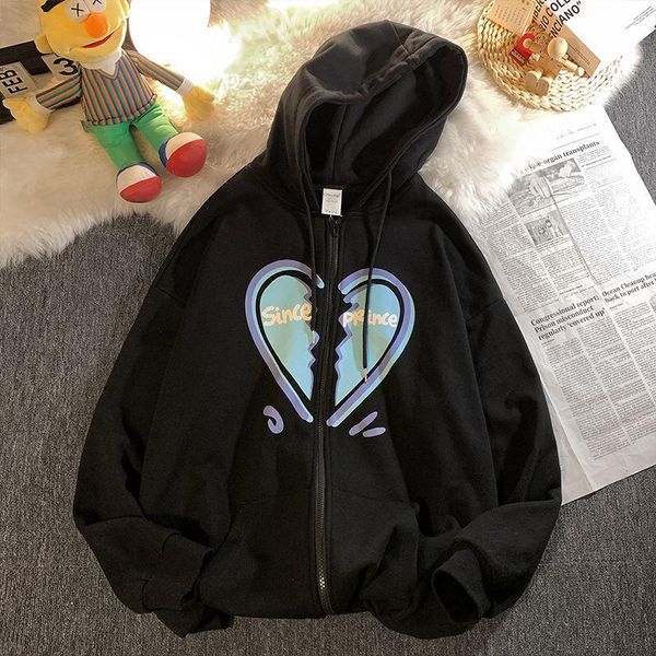 

men's hoodies & sweatshirts cardigan sweater spring and autumn thin 2021 hooded jacket, Black