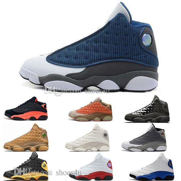 

new 13 13s cap and gown terracotta blush mens basketball shoes chicago cat black infrared flints bred men sports sneakers designer eur 36-47