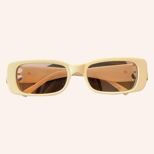 

sunglasses 07rectangle women men 2021 brand design acetate frame fashion sun glasses shades female, White;black