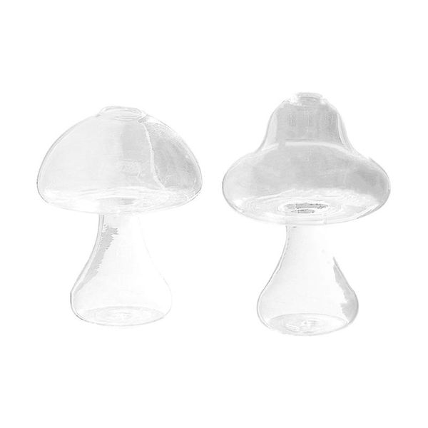

mushroom shaped glass vase lovely hydroponics plant creative crafts decor for home office living room vases