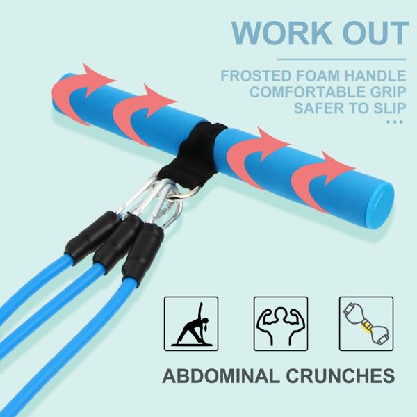 

set fitness sports pulling rope sit-up multifunctional yoga strap resistance bands